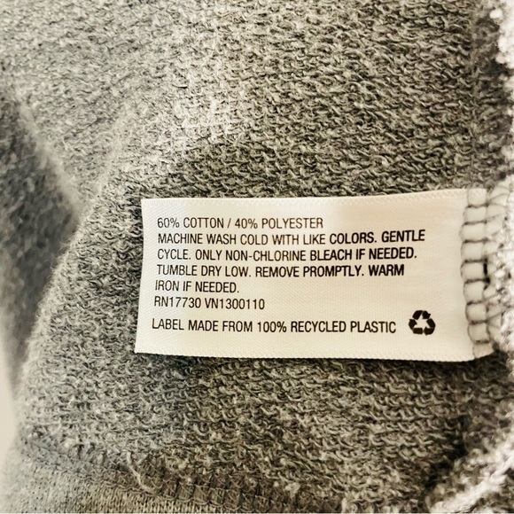 GoodFellow & Co gray sleep robe size S/M front tie pajamas long comfortable - Picture 6 of 7